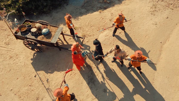 Cảnh trong phim "Trùm Sò". (Ảnh: Nhà sản xuất cung cấp)