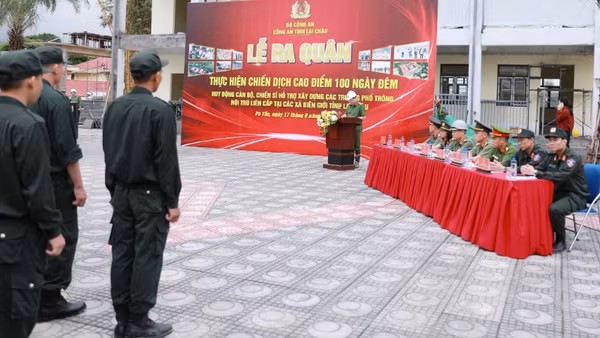 Lễ ra quân hỗ trợ đẩy nhanh tiến độ các trường nội trú liên cấp khu vực biên giới Lai Châu.