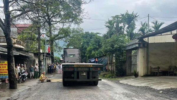 Hiện trường vụ tai nạn.