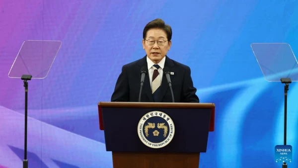 Tổng thống Hàn Quốc Lee Jae Myung. (Ảnh: Xinhua)