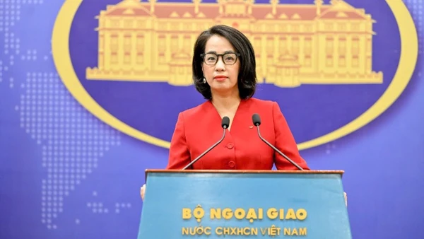Người phát ngôn Bộ Ngoại giao Phạm Thu Hằng.