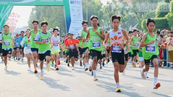 Các vận động viên thi tài.