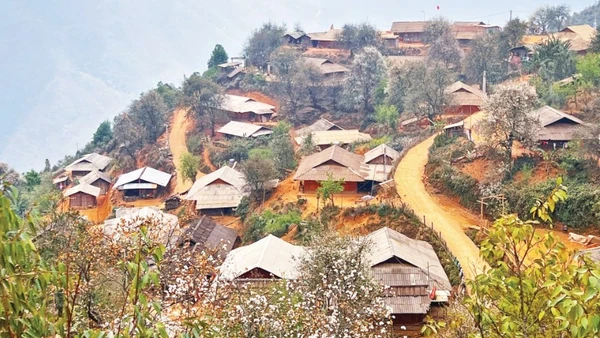 Phong cảnh Nậm Nghẹp vào mùa xuân.