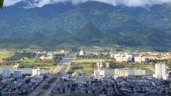 Một góc trung tâm tỉnh lị Lai Châu