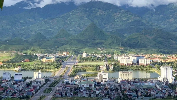 Một góc trung tâm tỉnh lị Lai Châu