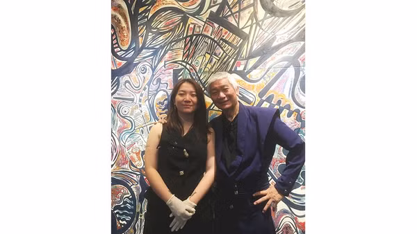 Hai cha con Đào Anh Khánh, Đào Anh Thơ. 