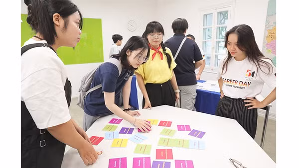 Trong bối cảnh thị trường lao động thay đổi nhanh chóng, việc giúp học sinh định hướng nghề nghiệp từ sớm càng trở nên quan trọng. Ảnh: ANH QUÂN