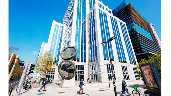 Trụ sở của Tập đoàn Euroclear tại Bỉ. Ảnh: PREZLY