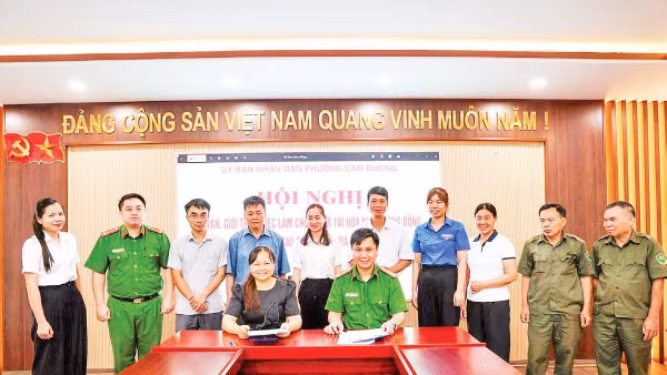 Phường Cam Đường phối hợp các doanh nghiệp tổ chức tư vấn, giới thiệu việc làm cho người sau cai nghiện.