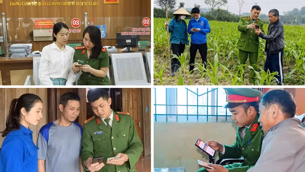 Công an Hà Tĩnh Hướng dẫn người dân cài đặt VNeID mọi lúc, mọi nơi.