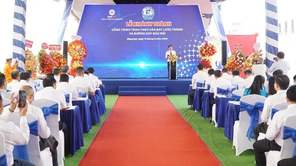 Lễ khánh thành “Công trình Trạm biến áp 110kV sân bay Long Thành và đường dây đấu nối”.