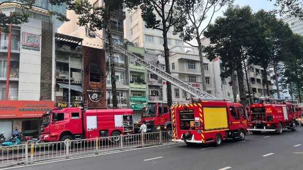 Hiện trường vụ cháy.