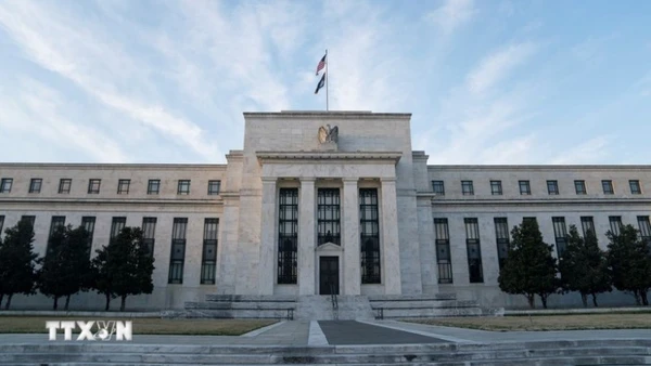 Trụ sở Cục Dự trữ Liên bang Mỹ (Fed) tại Washington, D.C. (Ảnh: THX/TTXVN)