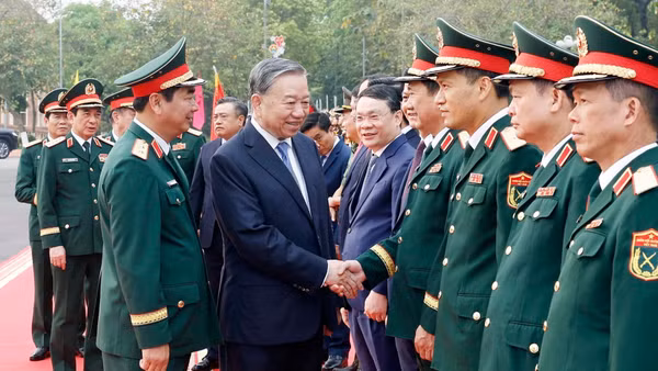 Tổng Bí thư, Chủ tịch nước Tô Lâm và các đại biểu. (Ảnh: Thống Nhất/TTXVN)