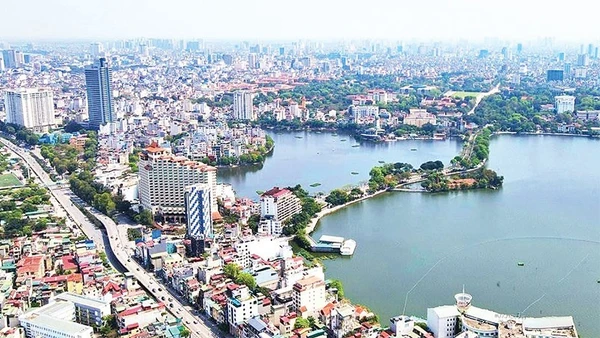 Cây xanh, mặt nước là điểm nhấn có giá trị đặc biệt đối với đô thị.