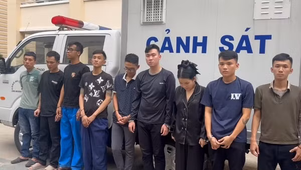 Các đối tượng bị bắt giữ. Ảnh: Công an cung cấp.