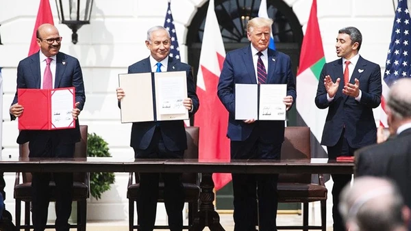 Hiệp định Abraham được ký kết năm 2020. Ảnh AFP 