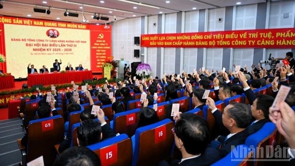 Đại hội Đảng bộ ACV lần thứ III, nhiệm kỳ 2025-2030 có sự tham dự của 219 đảng viên ưu tú.