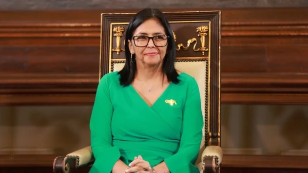 Bà Delcy Rodriguez tại lễ tuyên thệ nhậm chức Tổng thống lâm thời Venezuela, ở Caracas, ngày 5/1/2026. (Ảnh: THX/TTXVN) 