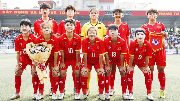 Đội tuyển U17 nữ Việt Nam. Ảnh: ĐINH HÒA
