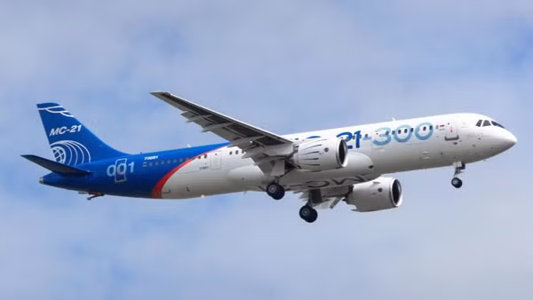 Máy bay MS-21 do Nga sản xuất. (Ảnh: TASS)