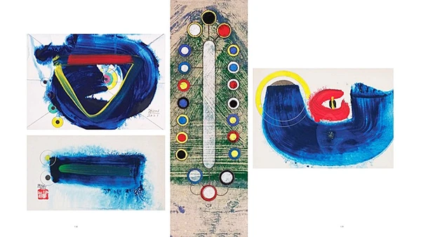 Tác phẩm tại triển lãm. Ảnh từ facebook của họa sĩ. 