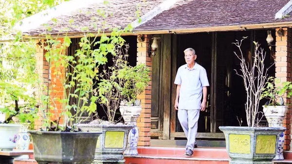 Nhà vườn Xuân Đài ở làng Thủy Biều.
