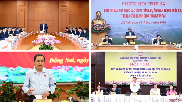 Tin nổi bật ngày 5/3: Tổng Bí thư chủ trì làm việc với Ban Tổ chức Trung ương; Giá dầu hỏa vượt mốc 26.600 đồng/lít