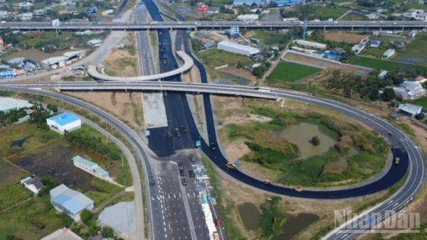 Nút giao Mỹ Yên (Tây Ninh) kết nối 3 trục giao thông trọng điểm: tuyến cao tốc Thành phố Hồ Chí Minh-Trung Lương, Bến Lức-Long Thành và Vành đai 3 Thành phố Hồ Chí Minh.