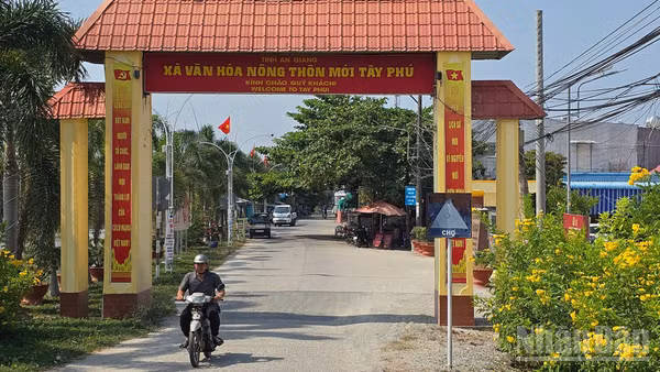 Một góc xã Tây Phú.