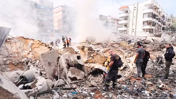 Các cuộc không kích của Israel gây thiệt hại lớn cho Lebanon. Ảnh: GETTYIMAGES