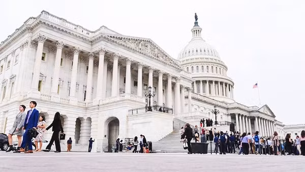 Trụ sở Tòa nhà Quốc hội Mỹ tại Washington D.C. Ảnh: ABC News 