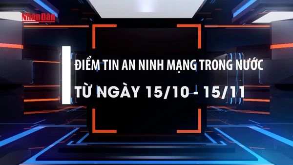 Điểm tin an ninh mạng trong nước từ ngày 15/10 - 15/11.