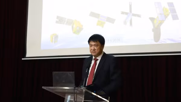 Giáo sư, Tiến sĩ Chu Hoàng Hà, Phó Chủ tịch Viện Hàn lâm Khoa học và Công nghệ Việt Nam phát biểu tại sự kiện. (Ảnh: Kiều Anh)
