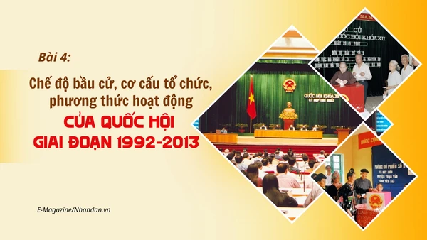 Bài 4: Chế độ bầu cử, cơ cấu tổ chức, phương thức hoạt động của Quốc hội giai đoạn 1992-2013
