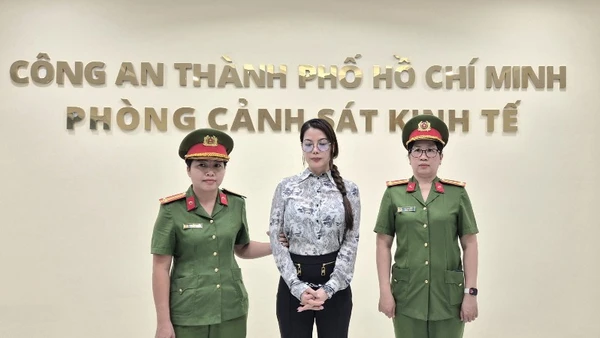 Bị can Trương Ngọc Ánh tại Cơ quan chức năng. (Ảnh: Công an cung cấp)