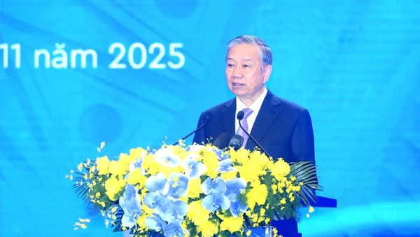 Tổng Bí thư Tô Lâm phát biểu tại Lễ kỷ niệm 80 năm Ngày Truyền thống thanh tra Việt Nam.