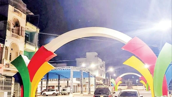 Khu vực triển khai đề án “Phố đêm Chợ Nhỏ” ở Pleiku.