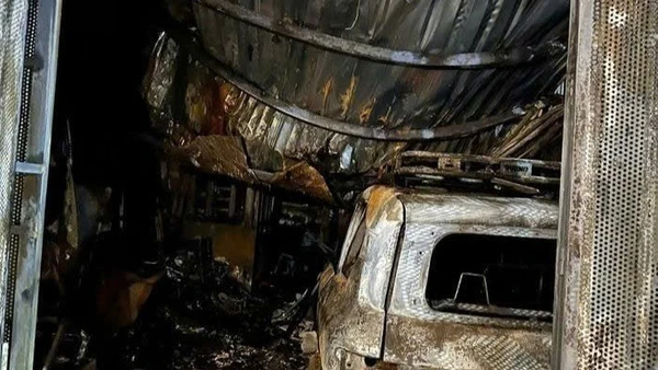 Hiện trường vụ cháy. (Ảnh: C.A)