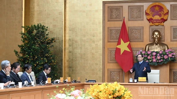 Thủ tướng Phạm Minh Chính tiếp Đoàn Phòng Thương mại và Công nghiệp Nhật Bản (JCCI).