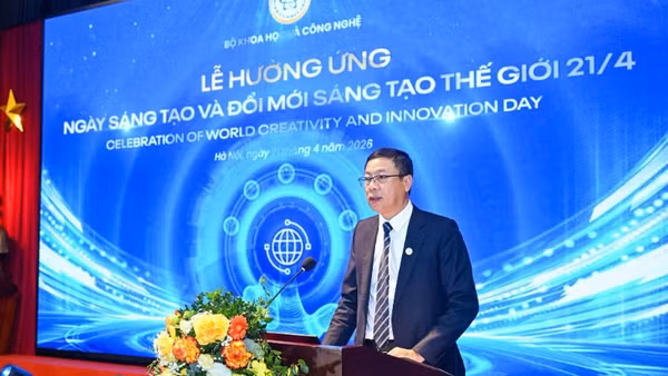 Thứ trưởng Bộ Khoa học và Công nghệ Lê Xuân Định phát biểu tại sự kiện.