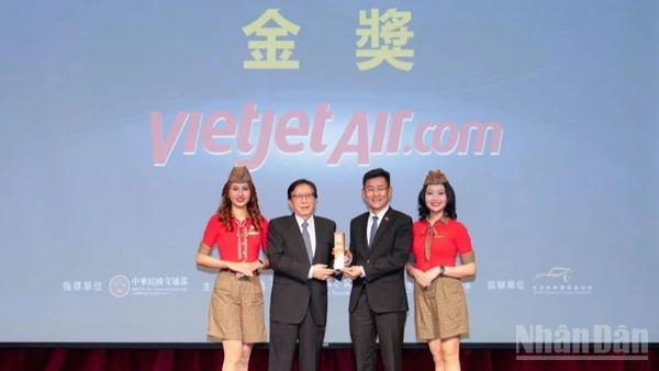 Vietjet nhận giải Vàng về phát triển bền vững giao thông vận tải chuẩn ESG tại Đài Loan (Trung Quốc).