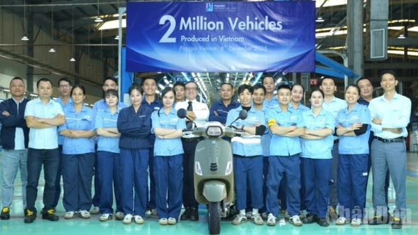 Piaggio Việt Nam chính thức công bố xuất xưởng chiếc xe thứ 2 triệu tại Nhà máy Piaggio Phú Thọ.