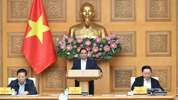 Thủ tướng Phạm Minh Chính dự và phát biểu chỉ đạo Hội nghị.