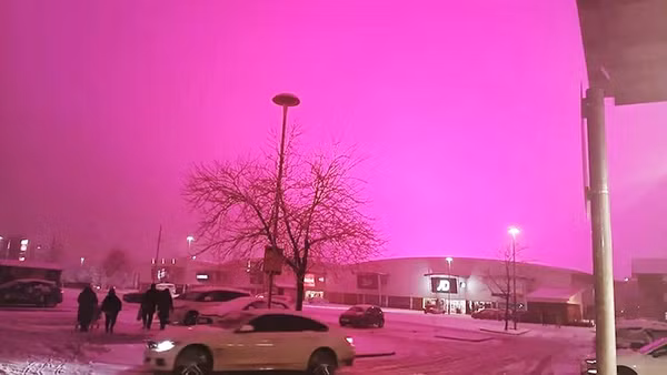 Bầu trời mầu hồng