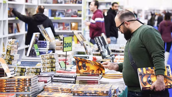 Hội chợ Sách quốc tế Cairo. Ảnh: GETTYIMAGES