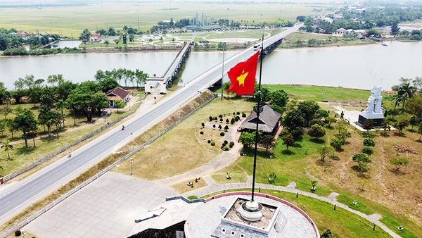 Dự án Công viên Thống Nhất tại Khu Di tích quốc gia đặc biệt Đôi bờ Hiền Lương - Bến Hải (Quảng Trị). Ảnh: ANH QUÂN