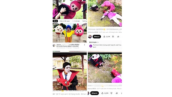 Tràn lan các hình ảnh độc hại trên nền tảng số.