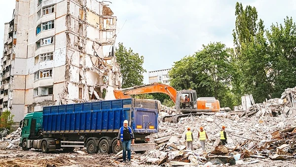 Nhiều thành phố tại Ukraine bị thiệt hại nặng do xung đột. Ảnh: GETTY IMAGES