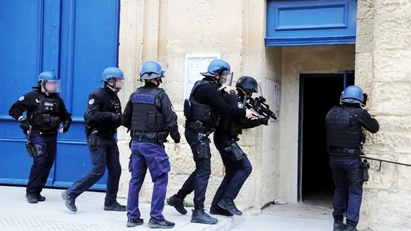 Một cuộc diễn tập chống khủng bố tại Pháp.Ảnh: LA PROVENCE